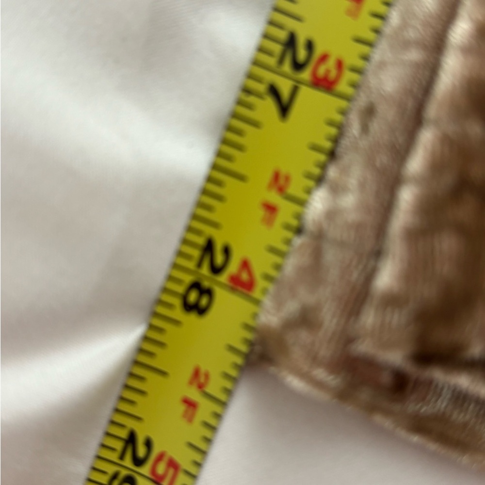 Serra Champagne Velvet Wide Leg Pants, 8-10. - Picture 5 of 6